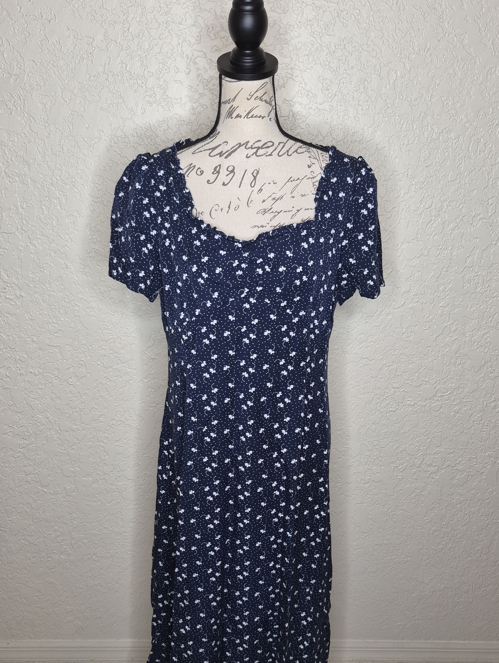 LOFT Floral‎ and Polka Dot Dress Size 12